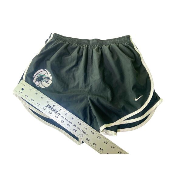 Nike Dri Fit Athletic Shorts Teens Medium Black With‎ White Stripe Volleyball - Picture 11 of 11